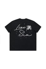 Load image into Gallery viewer, Black Stone Washed Palm Space T-Shirt
