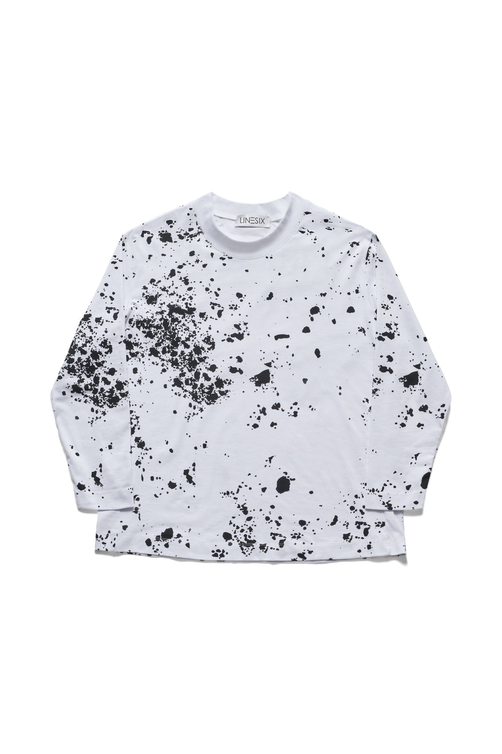 Splatter Print Logo Long Sleeve