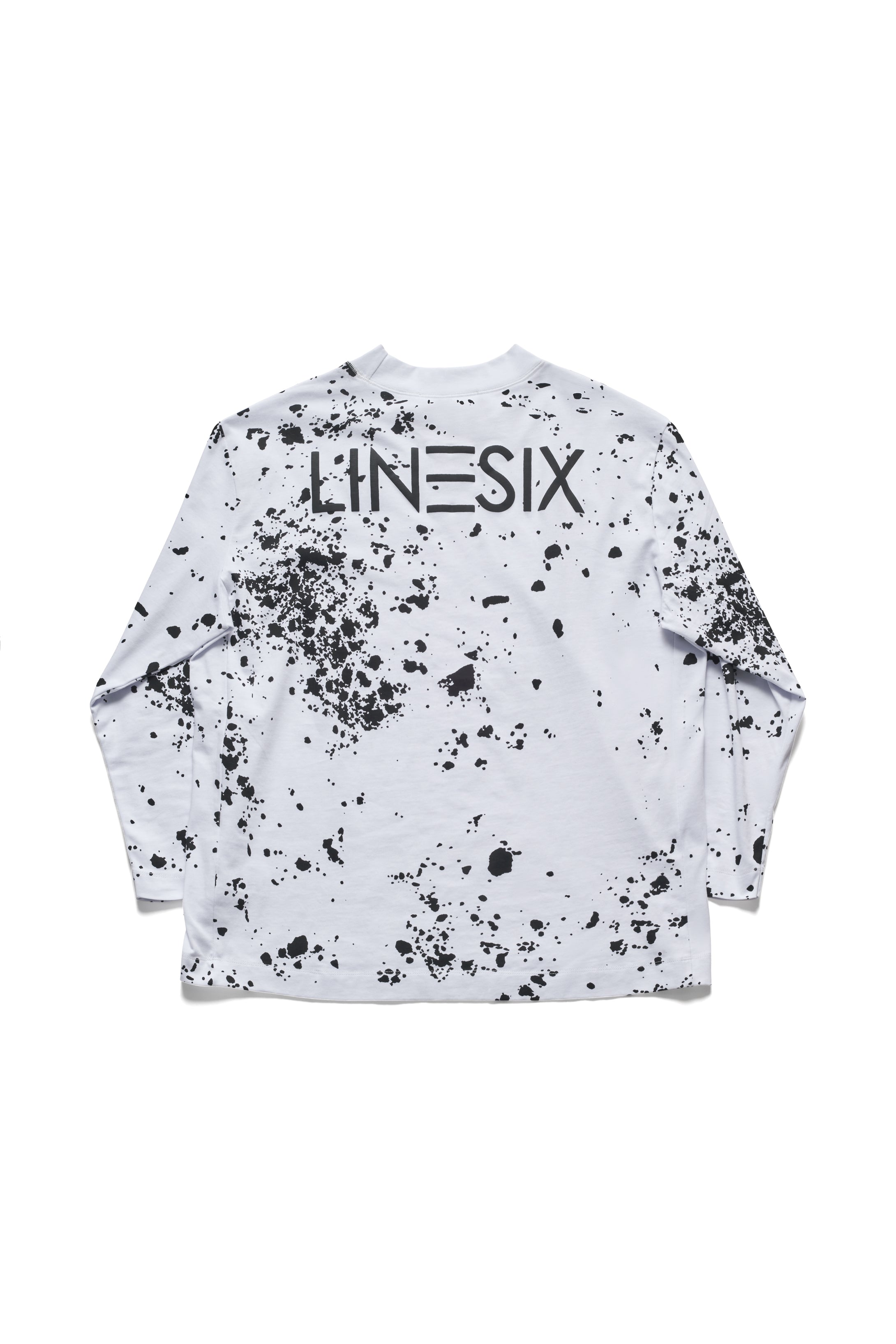 Splatter Print Logo Long Sleeve